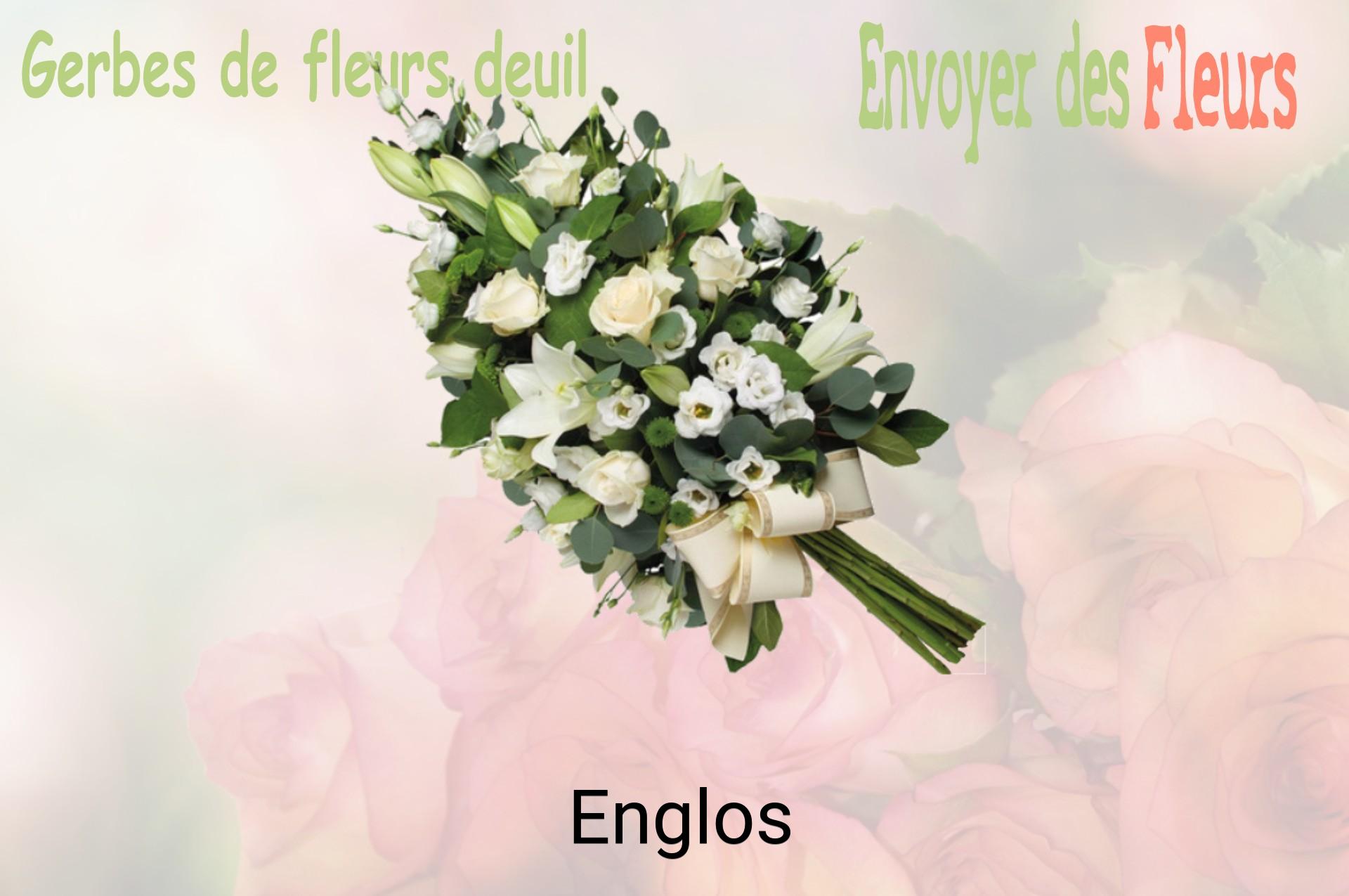 Gerbe de fleurs de deuil livrée à Englos